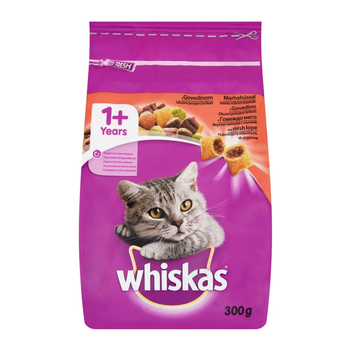 WHISKAS Adult, Vita, hrana uscata pisici, 300g - Image 4