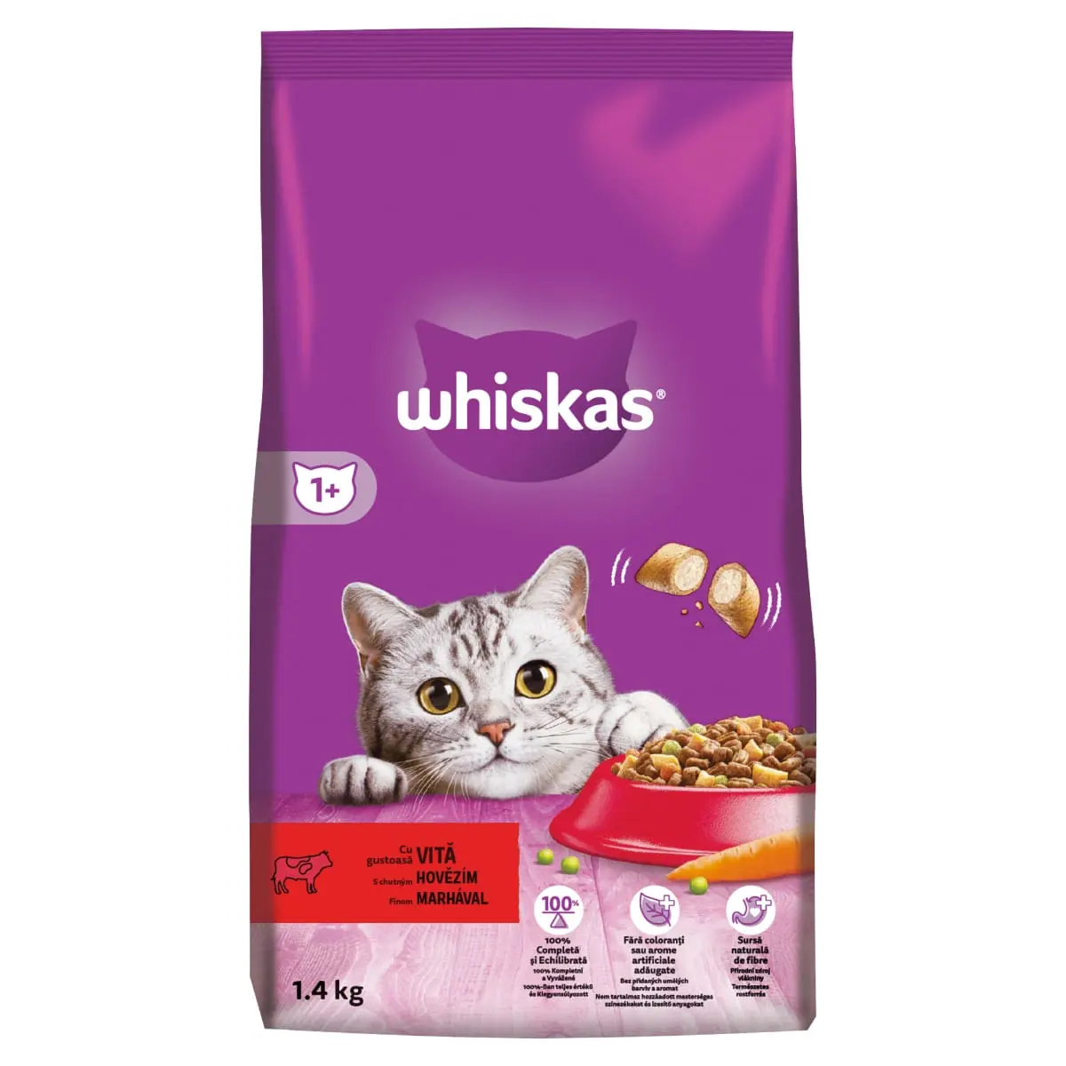 WHISKAS Adult, Vita, hrana uscata pisici, 1.4kg - Image 8