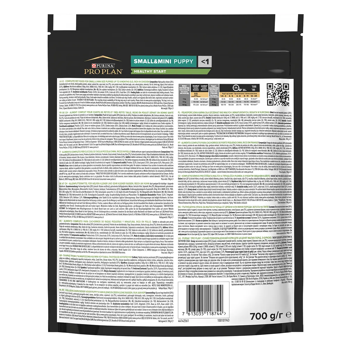 PURINA Pro Plan Puppy S, Pui, hrana uscata caini junior, 700g - Image 3