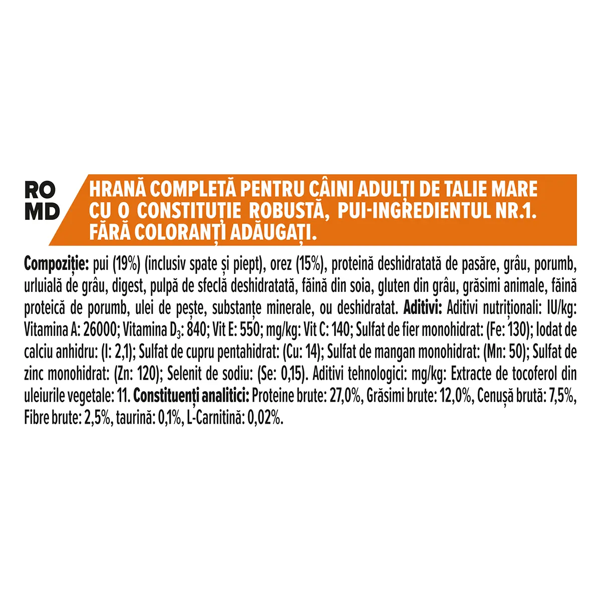 PURINA Pro Plan Robust Adult L, Pui, hrana uscata caini, constitutie robusta, 14kg - Image 4