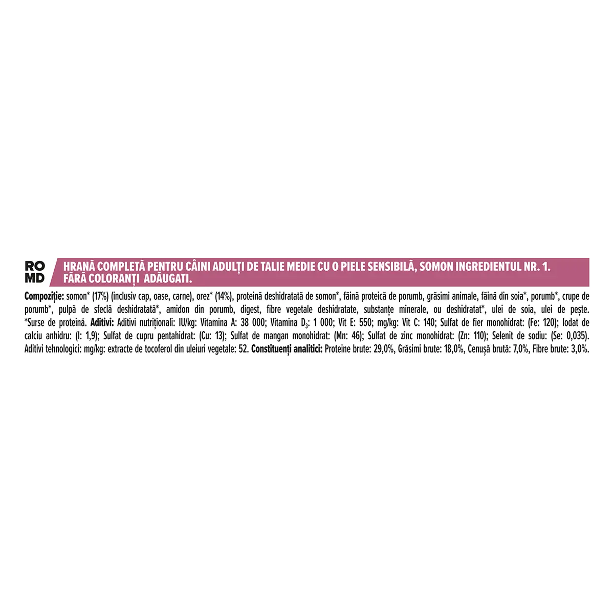 PURINA Pro Plan Sensitive Skin Adult M, Somon, hrana uscata caini, piele si blana, 14kg - Image 3