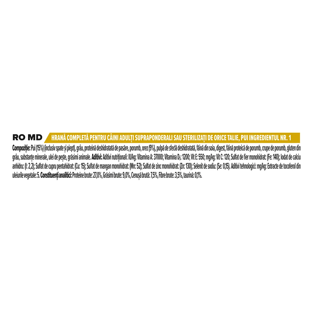 PURINA Pro Plan Light/Sterilised Adult S-XL, Pui, hrana uscata caini sterilizati, 3kg - Image 3
