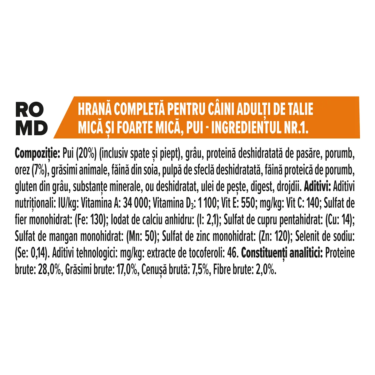 PURINA Pro Plan Adult S, Pui, hrana uscata caini, 7kg - Image 2