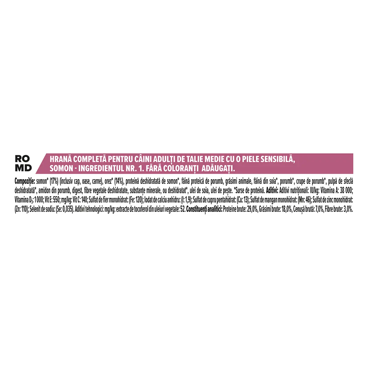 PURINA Pro Plan Sensitive Skin Adult M, Somon, hrana uscata caini, piele si blana, 3kg - Image 4