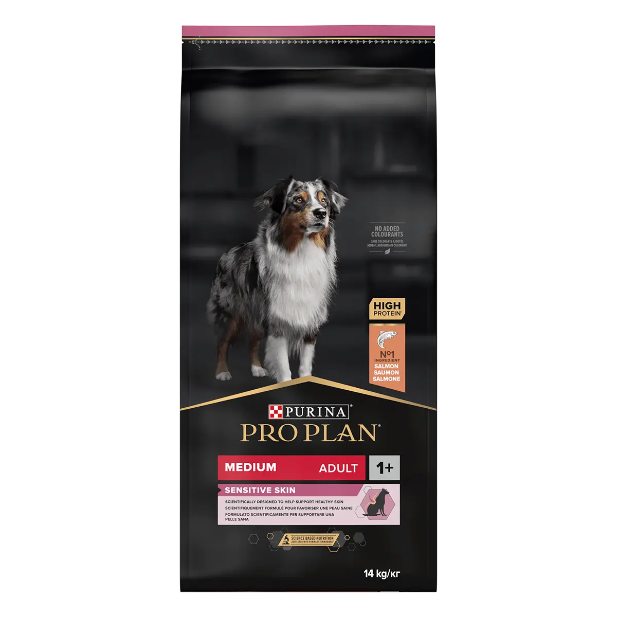 PURINA Pro Plan Sensitive Skin Adult M, Somon, hrana uscata caini, piele si blana, 14kg - Image 6