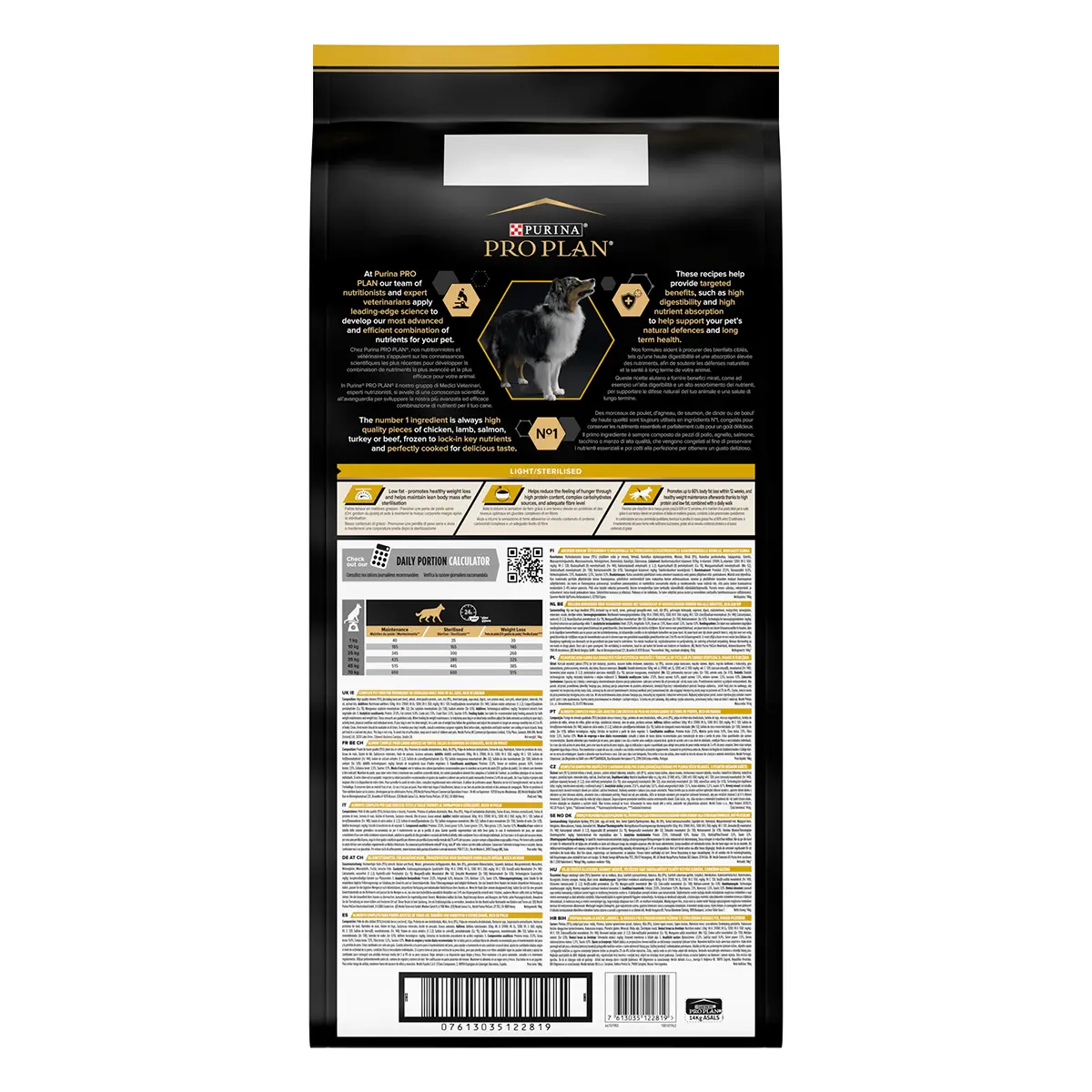 PURINA Pro Plan Light/Sterilised Adult S-XL, Pui, hran�� uscata caini sterilizati, 14kg - Image 6