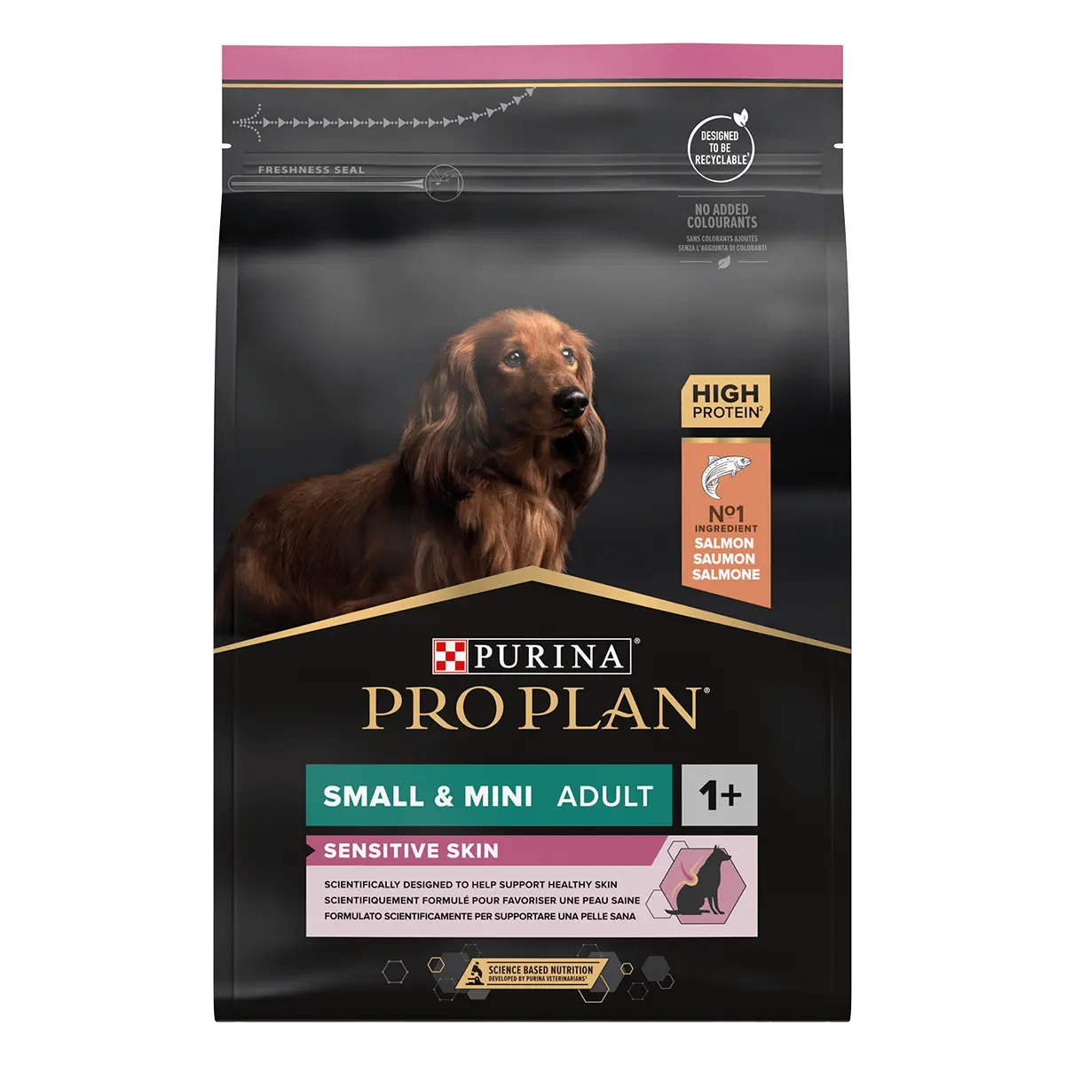 PURINA Pro Plan Sensitive Skin Adult S, Somon, hrana uscata caini, piele si blana, 3kg - Image 5
