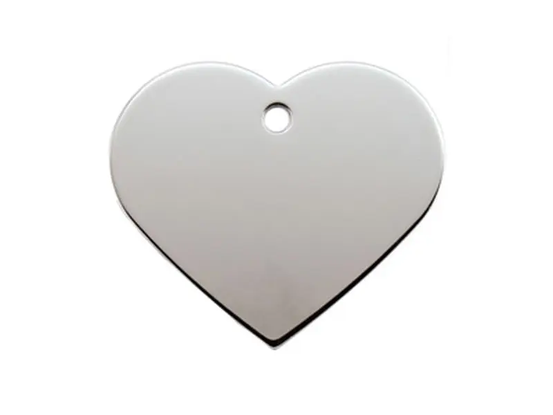 Medalion Imarc Aluminiu Inima, Cromat, Masura L - Gravare Gratuita - Image 2