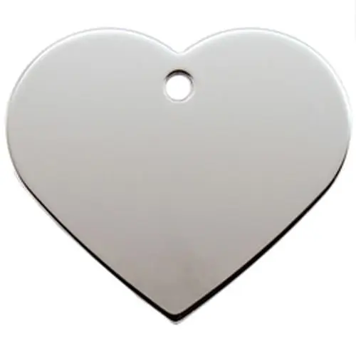 Medalion Imarc Aluminiu Inima, Cromat, Masura S - Gravare Gratuita