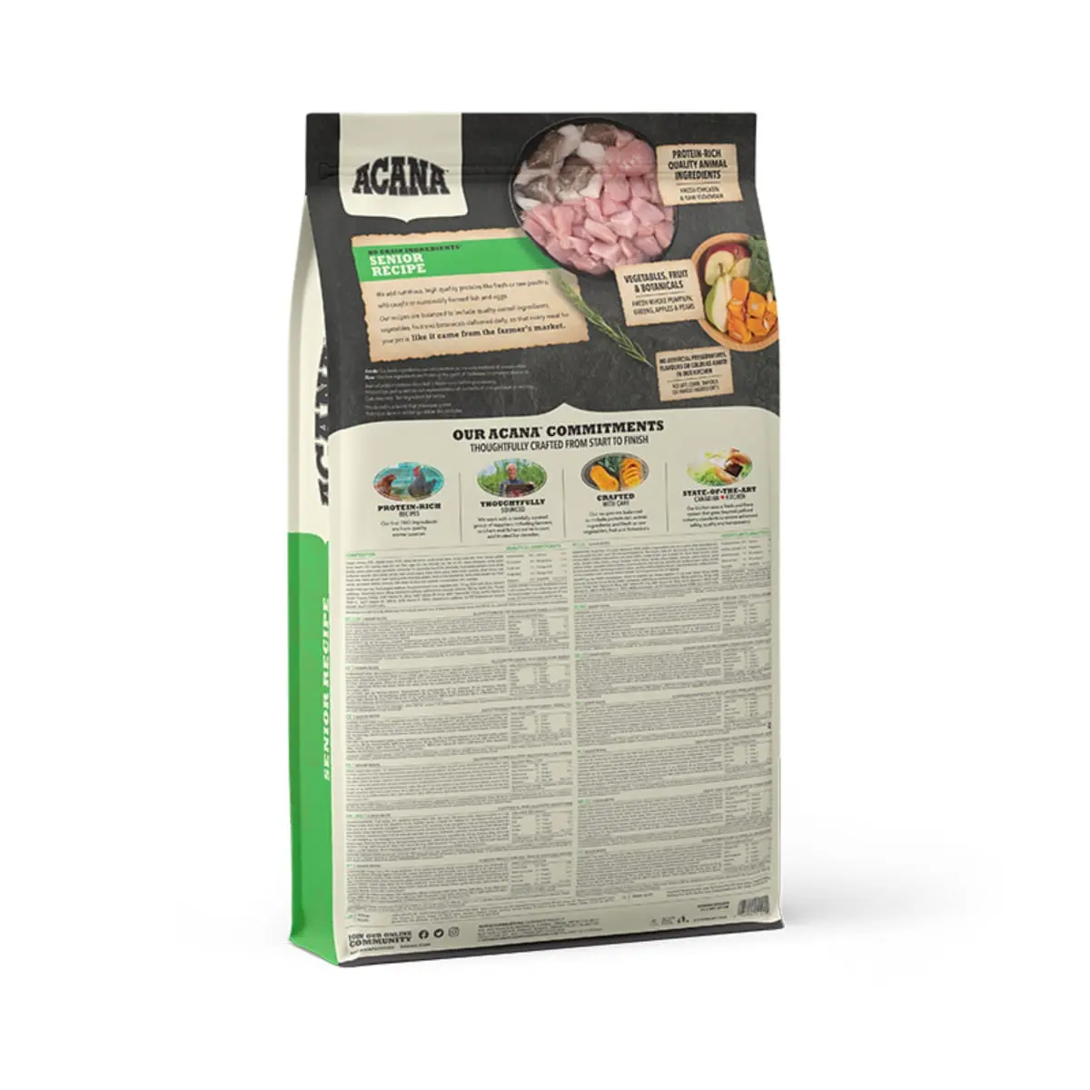 ACANA Dog Senior XS-XL, Pui, hrana uscata fara cereale caini senior, 11.4kg - Image 3