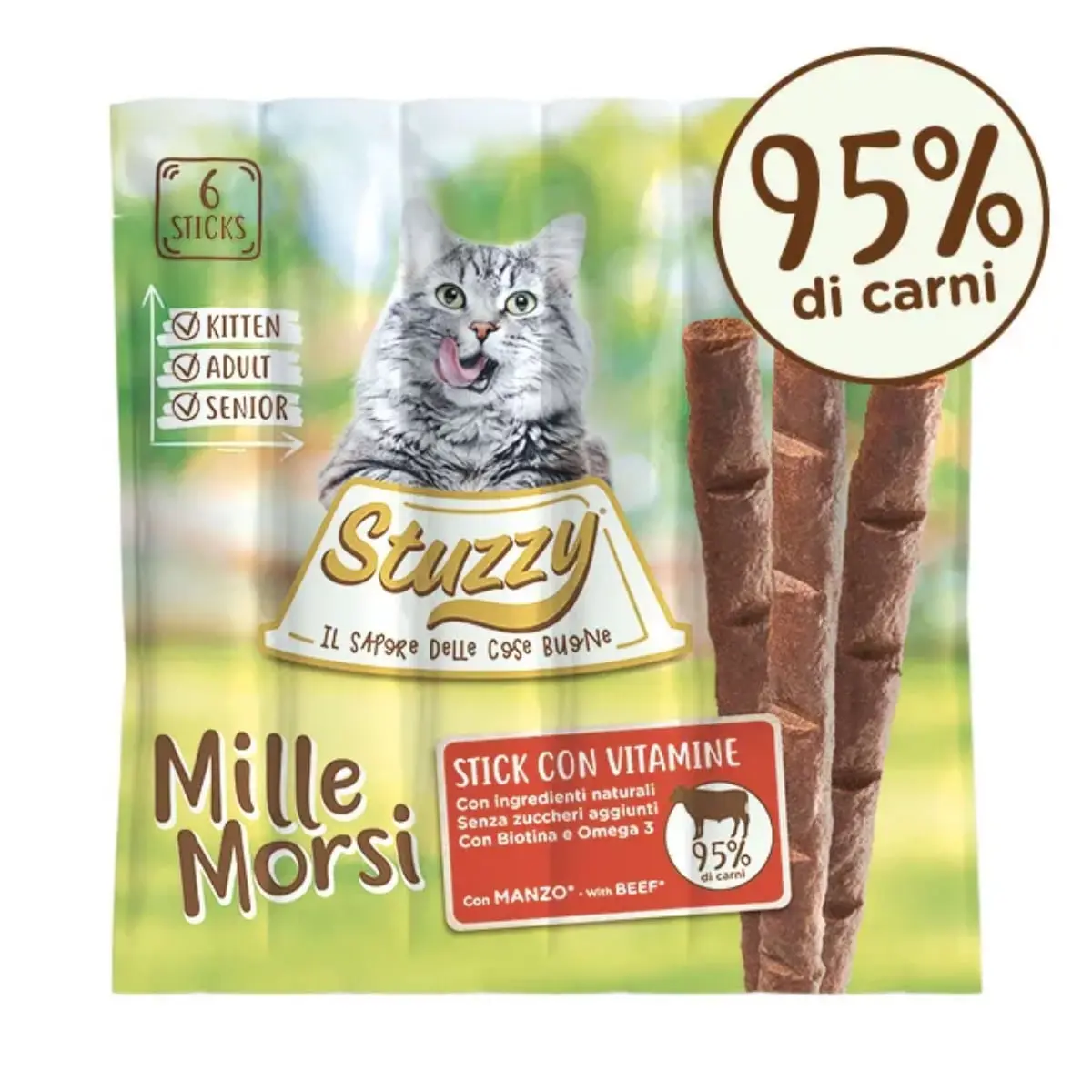 STUZZY Millemorsi, Vita, punguta recompense pisici, 30g