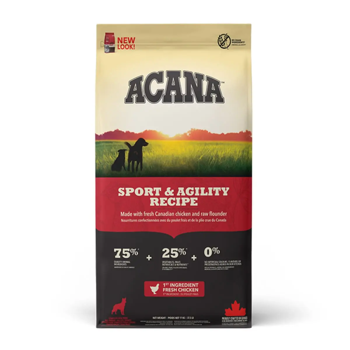 ACANA Dog Sport & Agility, hrana uscata fara cereale caini ACANA Dog Sport&Agility, XS-XL, Pui, hrana uscata fara cereale caini, activitate intensa, 11.4kg