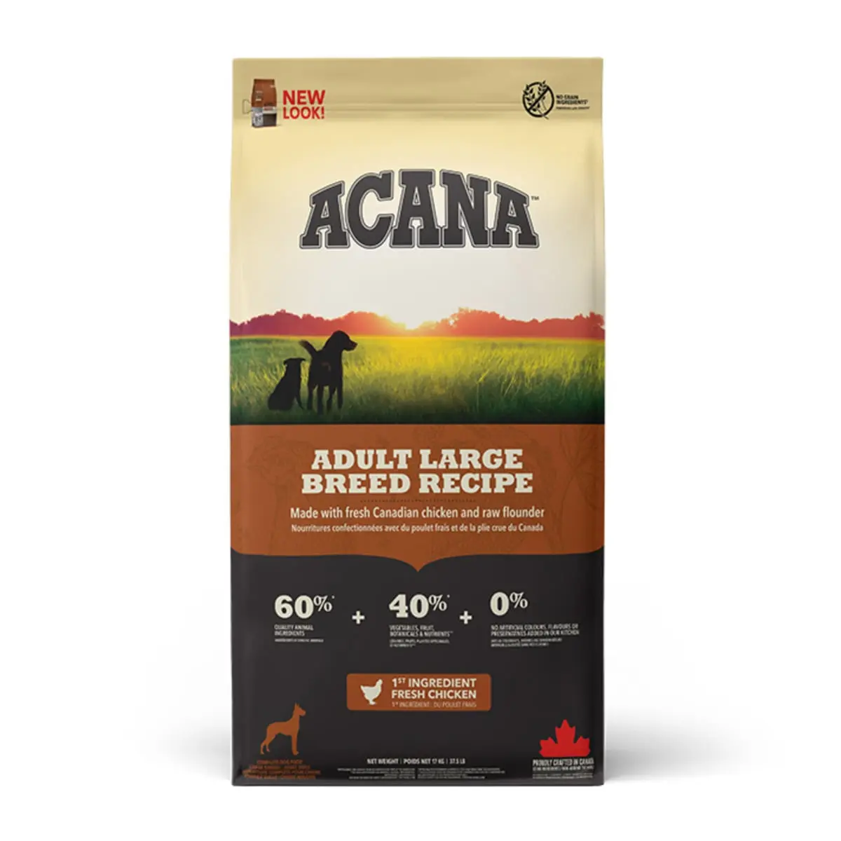ACANA Dog Adult Large Breed, hrana uscata fara cereale caini ACANA Dog Adult Large Breed, L-XL, Pui, hrana uscata fara cereale caini, 11.4kg
