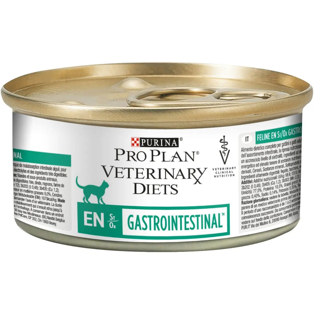 PURINA Pro Plan Veterinary Diets Gastrointestinal Mousse, dieta veterinara pisici, conserva hrana umeda, afectiuni digestive, 195g - Image 5
