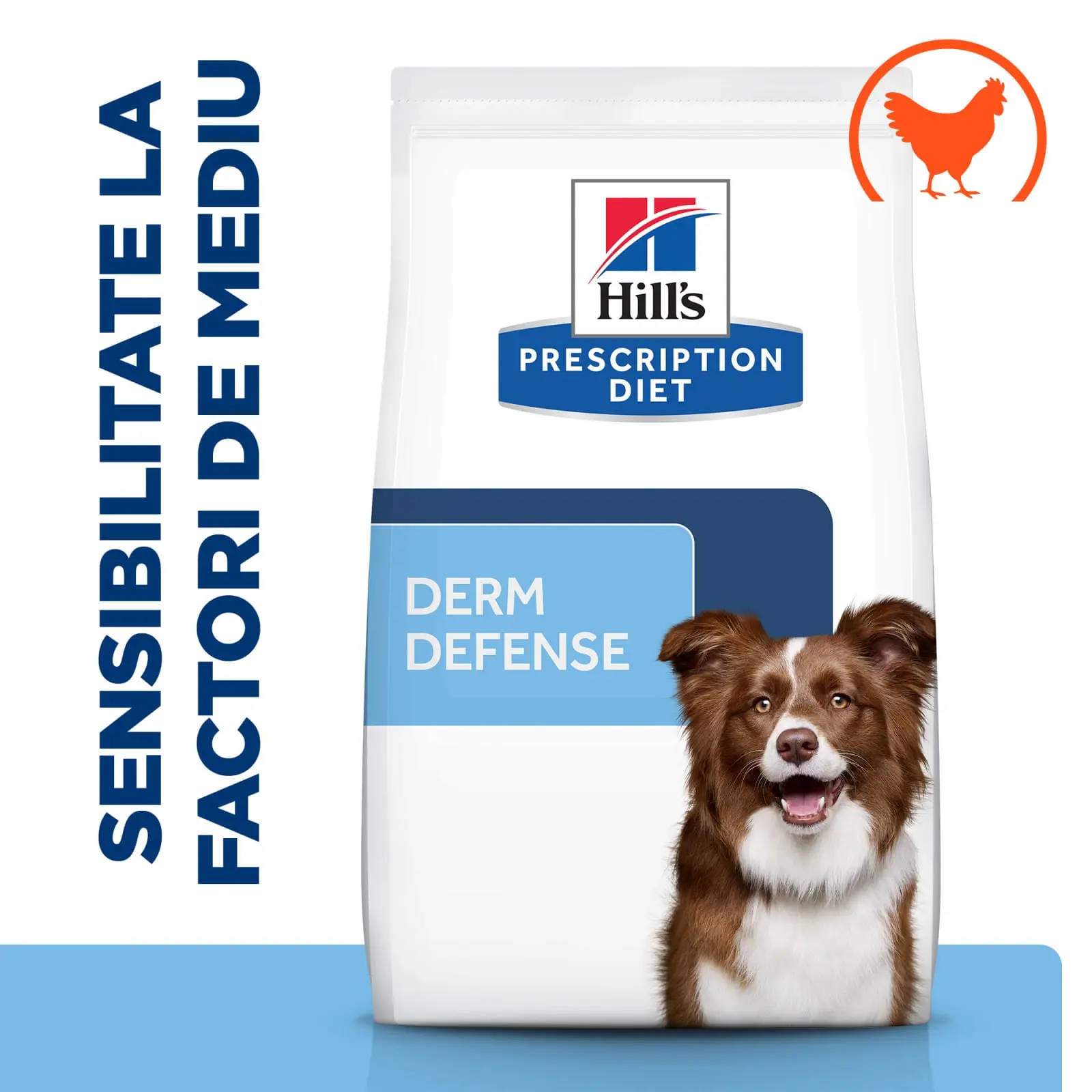 HILL'S Prescription Diet Derm Defense, Pui, dieta veterinara caini, hrana uscata, afectiuni dermatologice HILL'S Prescription Diet Derm Defense, Pui, dieta veterinara caini, hrana uscata, piele & blana, 12kg - Image 4