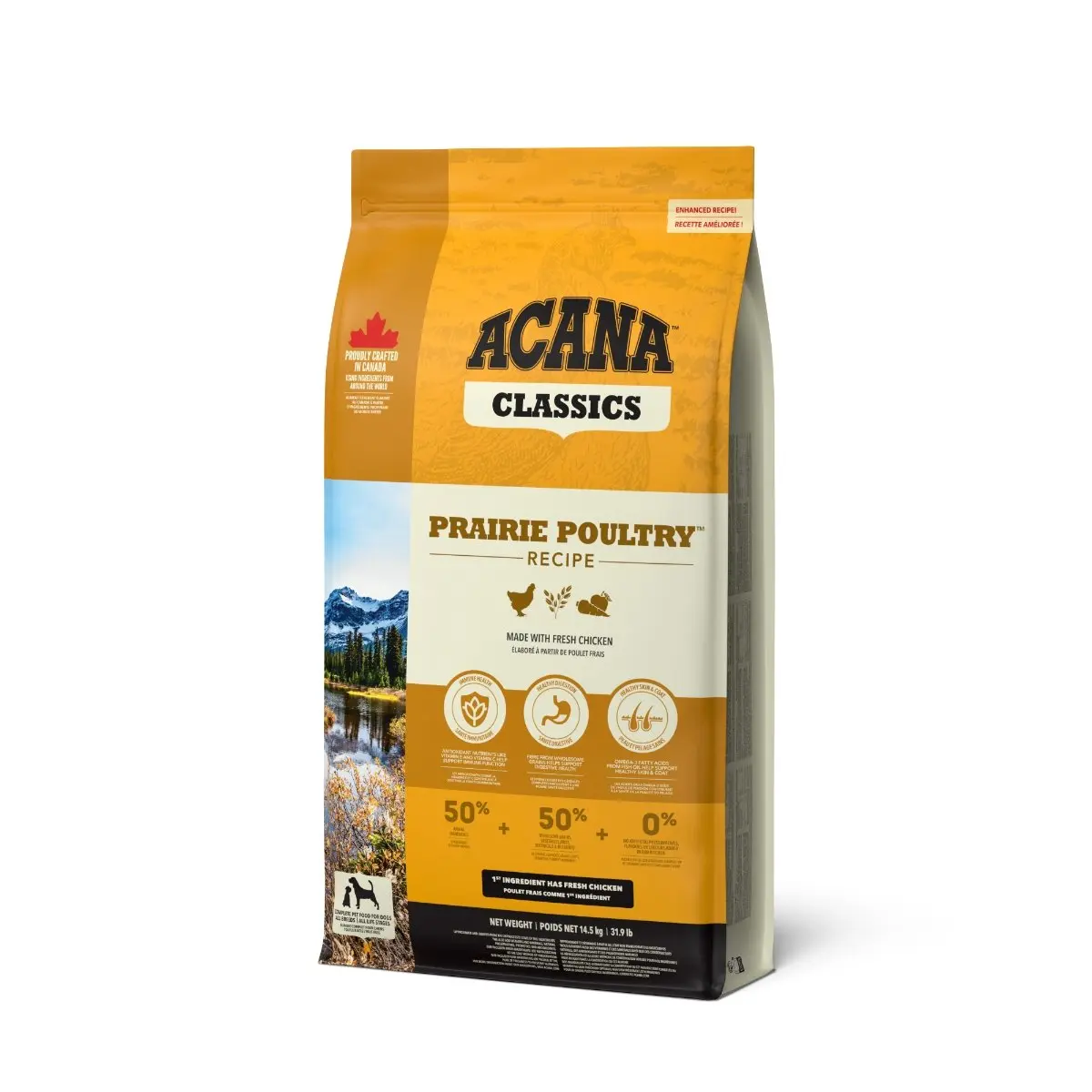 ACANA Classics Prairie Poultry, Pasare, hrana uscata caini ACANA Classics Praire Poultry XS-XL, Pui, hrana uscata caini, 14.5kg