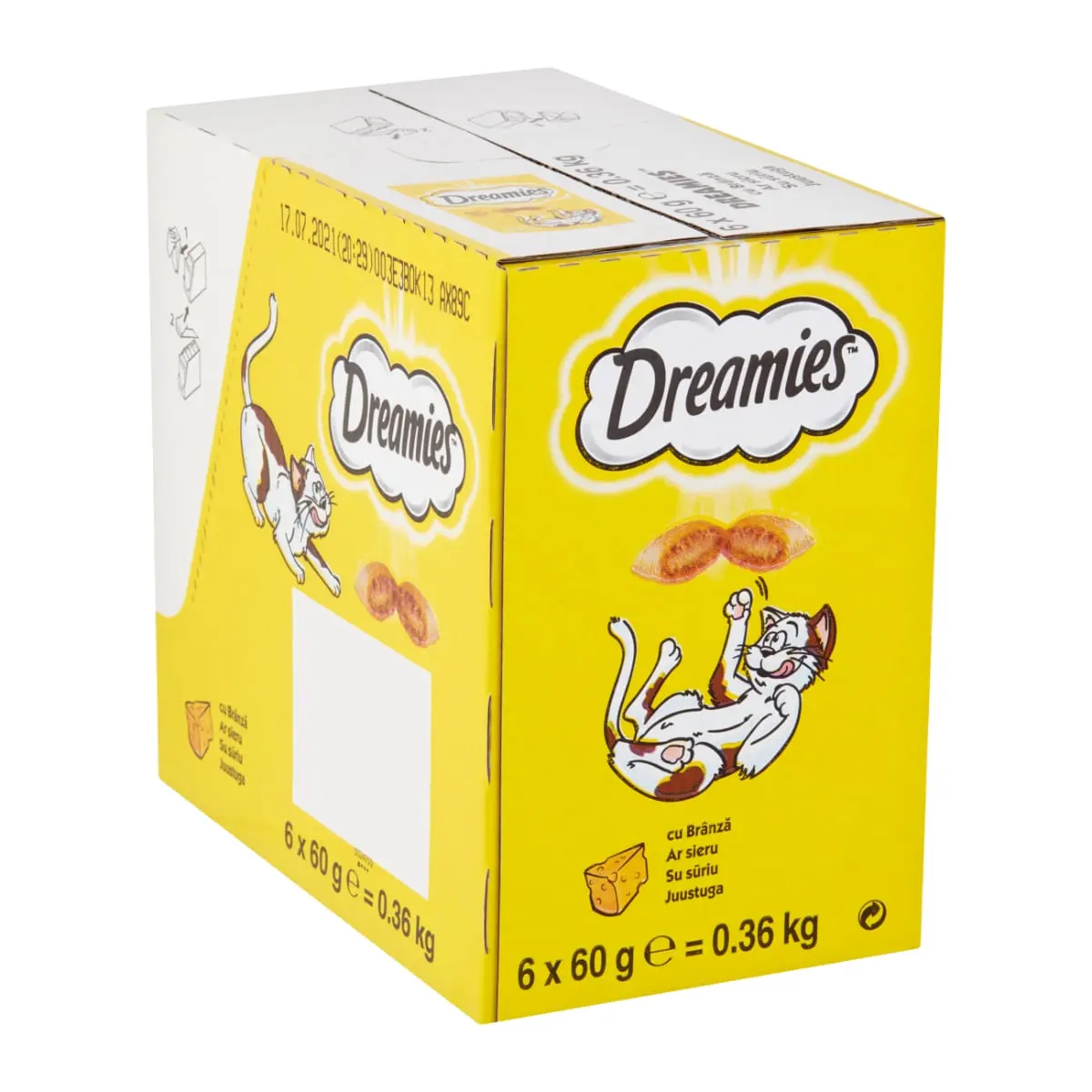 DREAMIES, Branza, punguta recompense pisici, 60g - Image 2