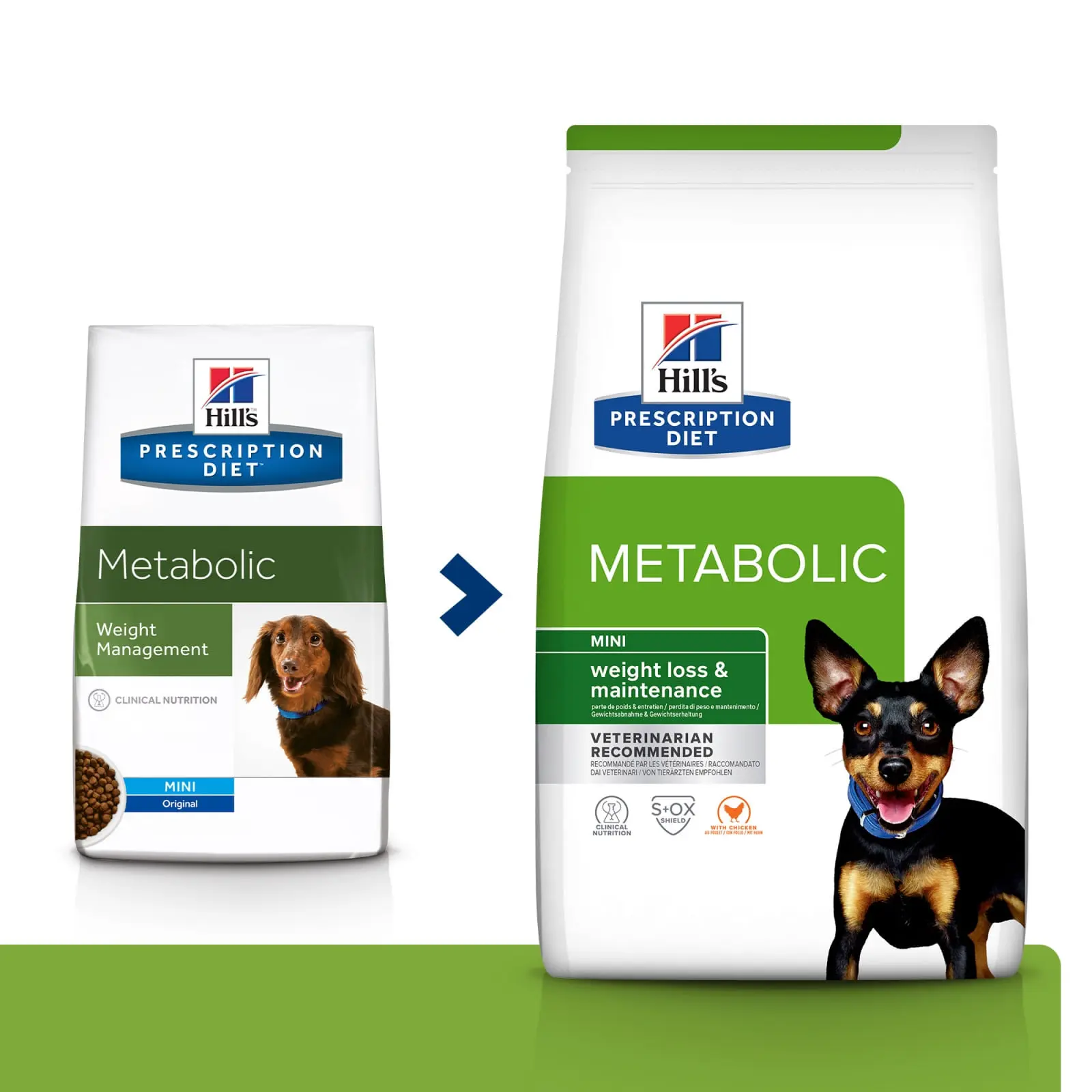 HILL'S Prescription Diet Metabolic Mini, dieta veterinara caini, hrana uscata, afectiuni metabolice (obezitate) HILL'S Prescription Diet Metabolic Mini, dieta veterinara caini, hrana uscata, metabolism (obezitate si diabet), 3kg