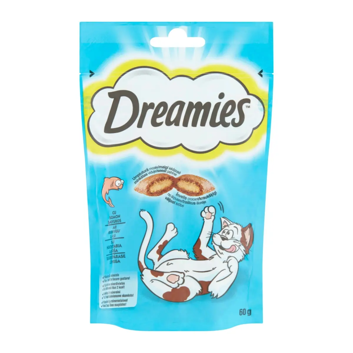DREAMIES, Somon, punguta recompense pisici, 60g - Image 8