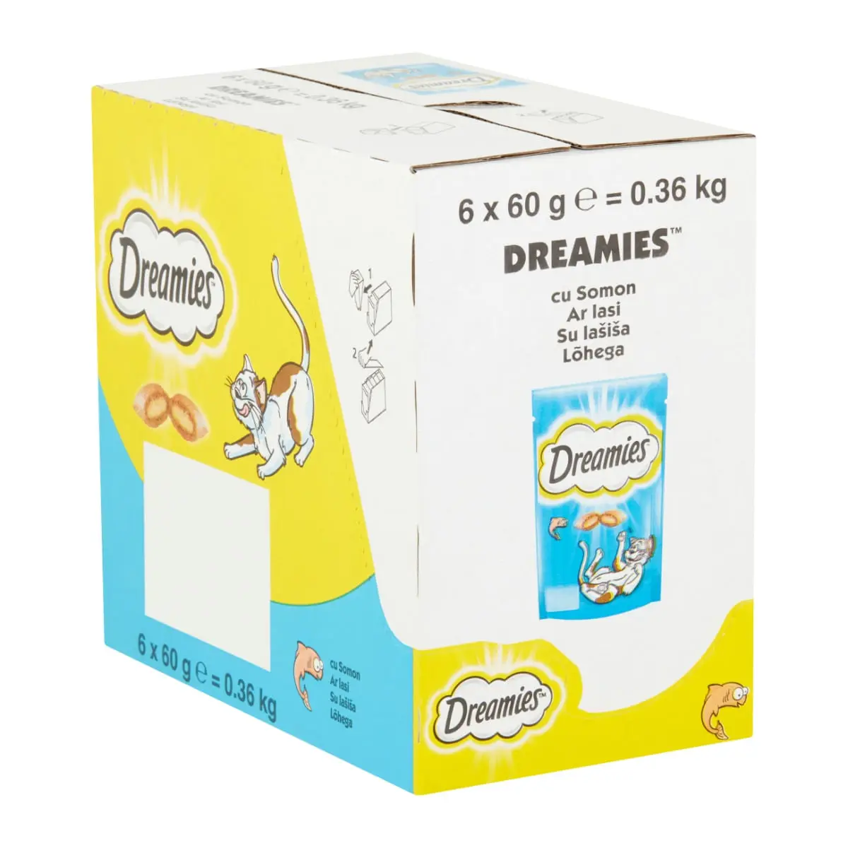 DREAMIES, Somon, punguta recompense pisici, 60g - Image 9