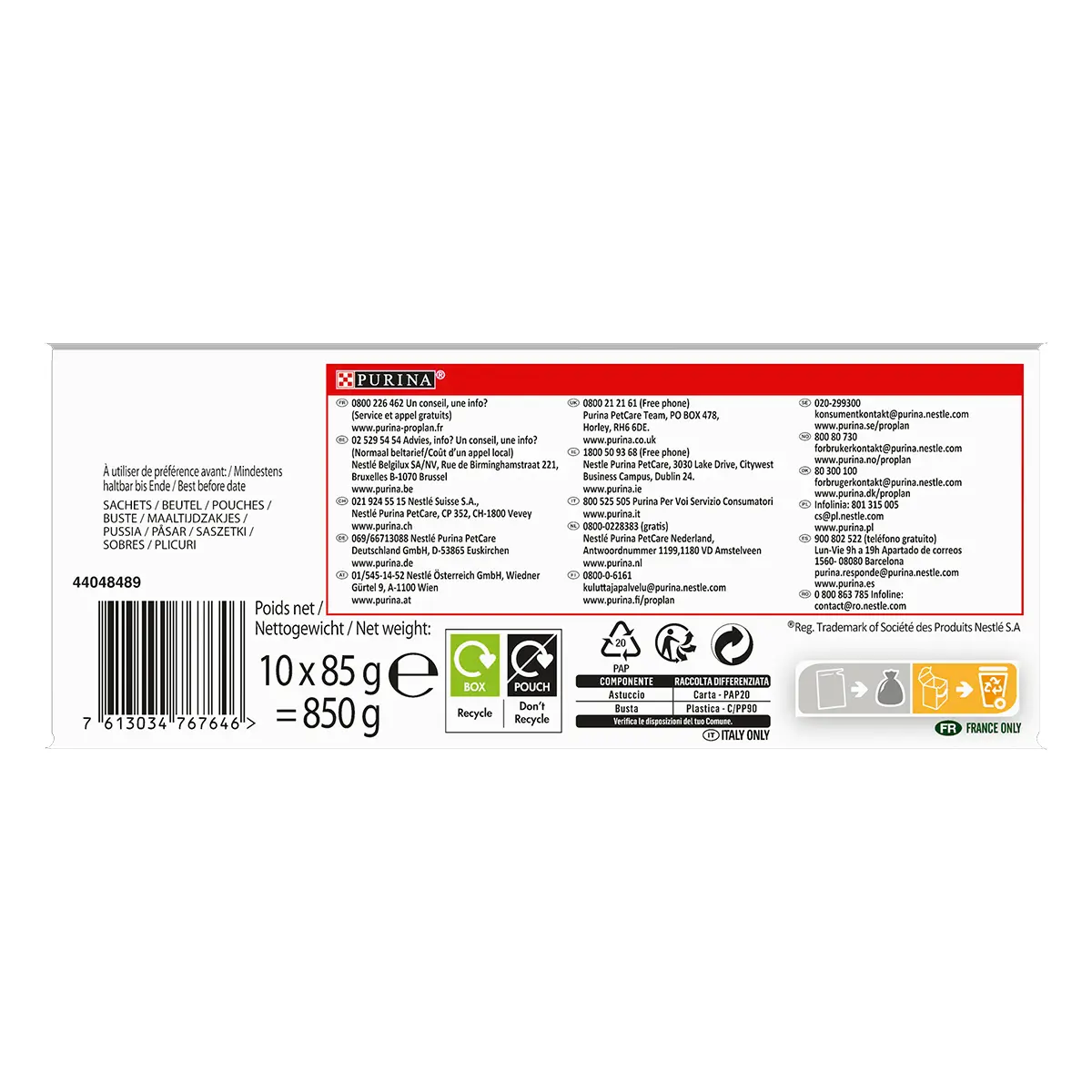 PURINA Pro Plan Nutrisavour Junior, Curcan, hrana umeda pisici junior, (in sos) PURINA Pro Plan Nutrisavour Junior, Curcan, pachet economic plic hrana umeda pisici junior, (in sos), 85g x 10 - Image 2