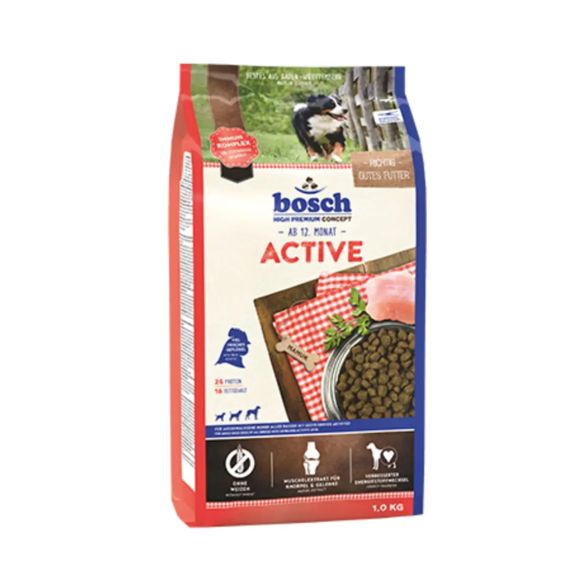 BOSCH Active, Pui, hrana uscata caini activi, 15kg
