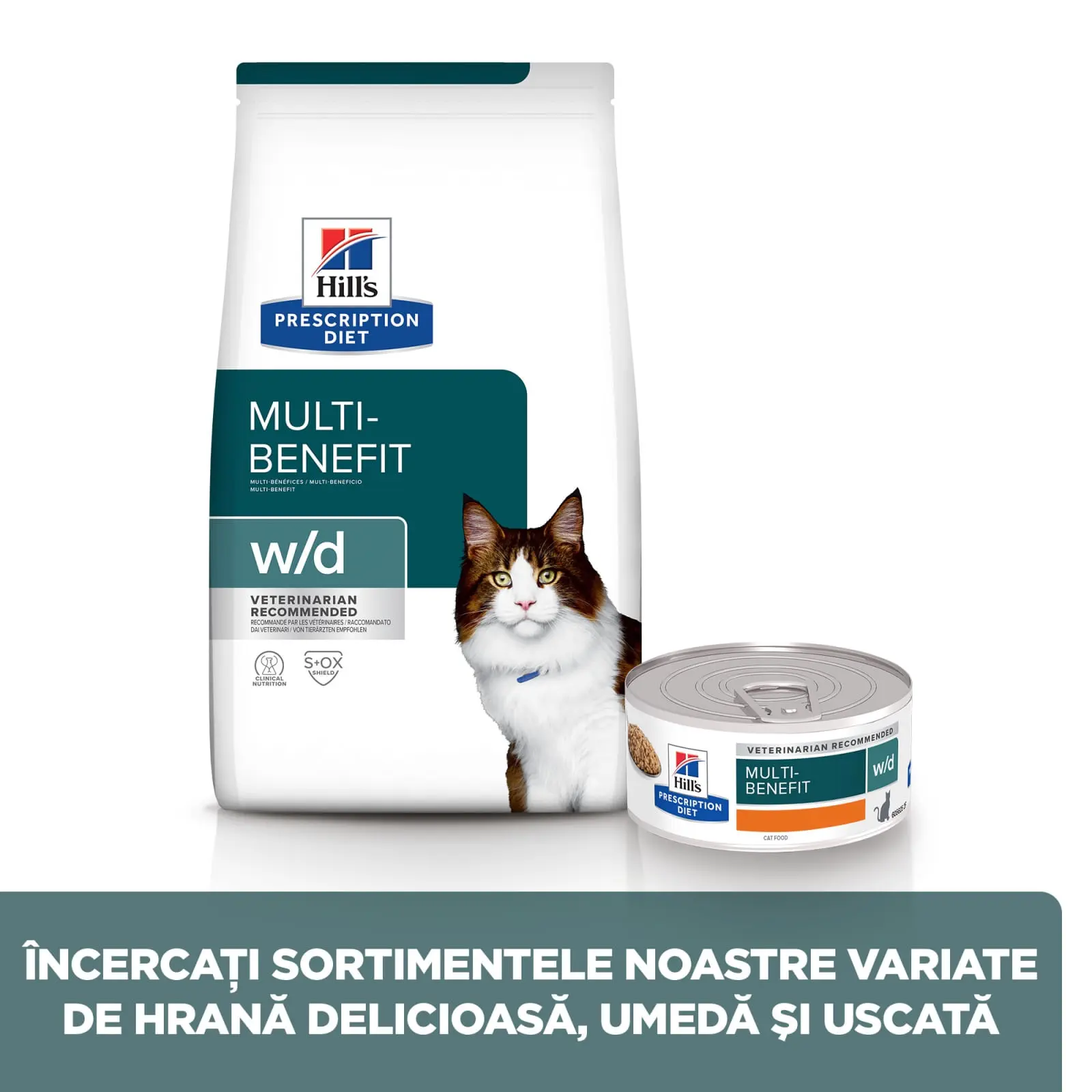 HILL'S Prescription Diet w/d Multi-Benefit, Pui, dieta veterinara pisici, hrana uscata, afectiuni metabolice (diabet) HILL'S Prescription Diet w/d Multi-Benefit, Pui, dieta veterinara pisici, hrana uscata, metabolism (obezitate si diabet), 1.5kg - Image 5