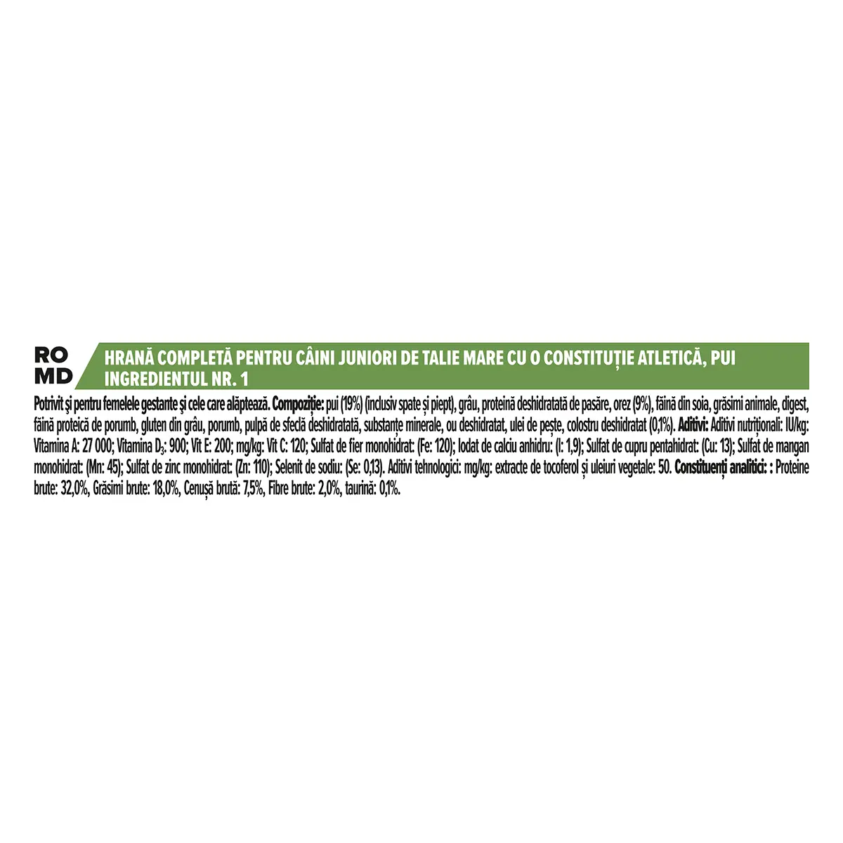 PURINA Pro Plan Athletic Puppy L, Pui, hrana uscata caini junior, constitutie atletica, 3kg - Image 3