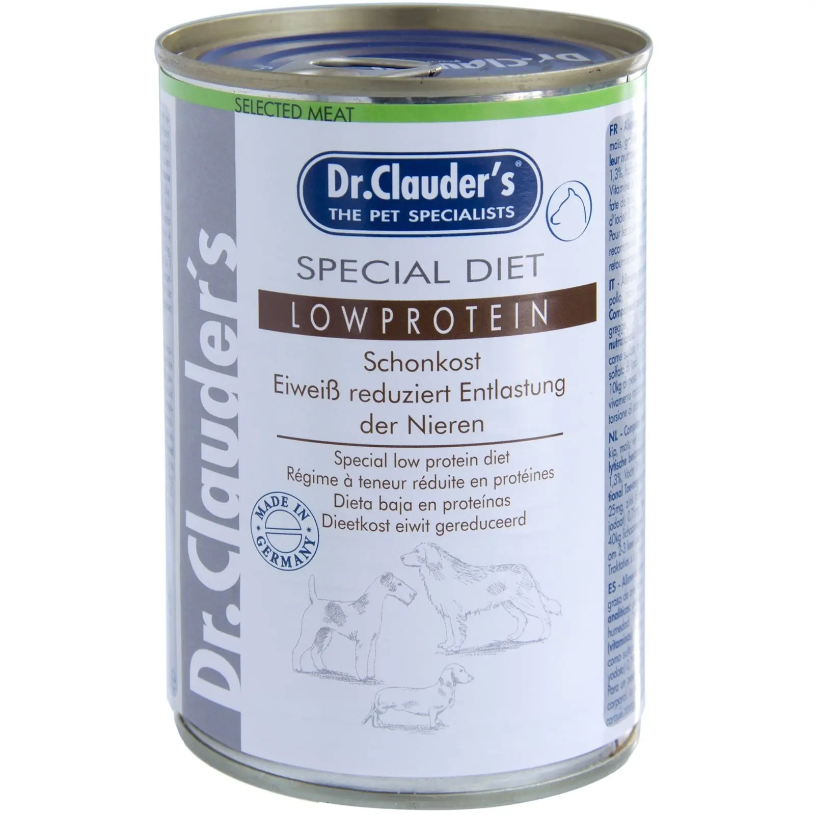 CONSERVA DR. CLAUDER'S LOW PROTEIN, 400 G