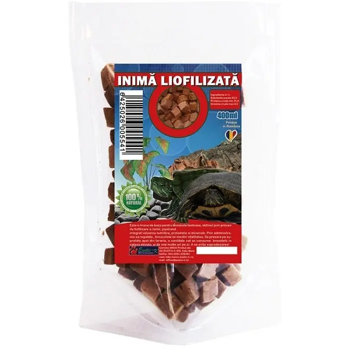 Inima Liofilizata pentru Broaste Testoase, 400 ml - Image 2
