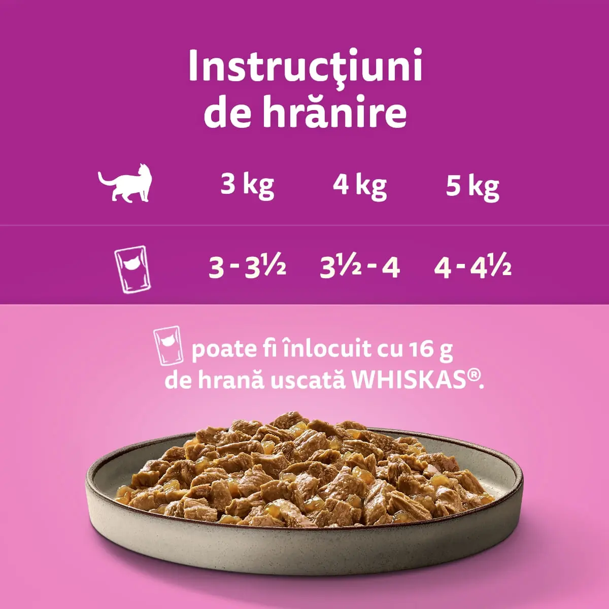 WHISKAS Pure Delight, Pui, plic hrana umeda pisici, (in aspic), 85g - Image 3