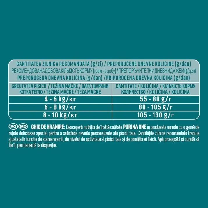 PURINA One Sterilcat, Vita cu Grau, hrana uscata pisici sterilizate, 800g - Image 4