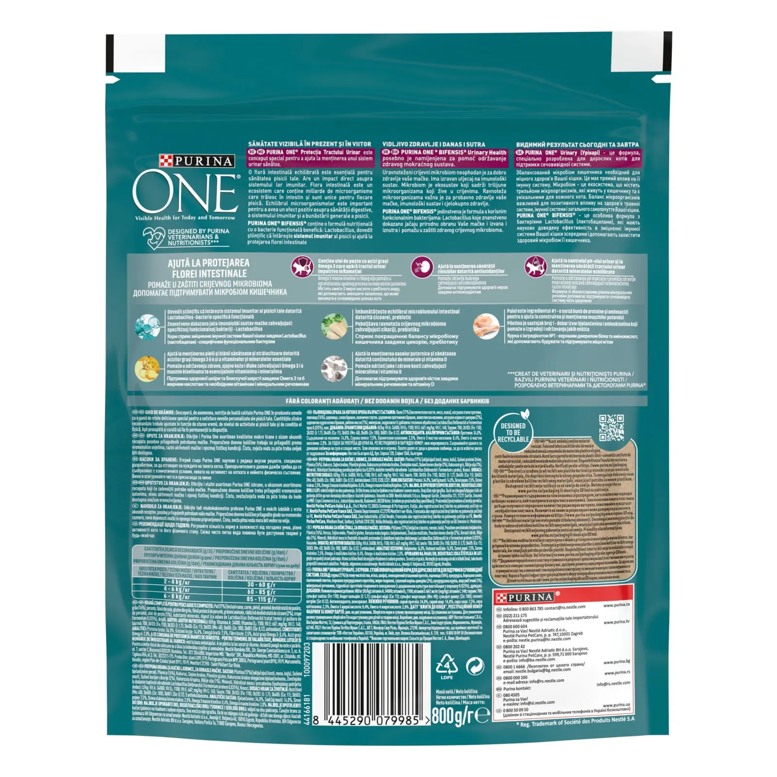 PURINA One Urinary Care, Pui, hrana uscata pisici, sensibilitati urinare, 800g - Image 4