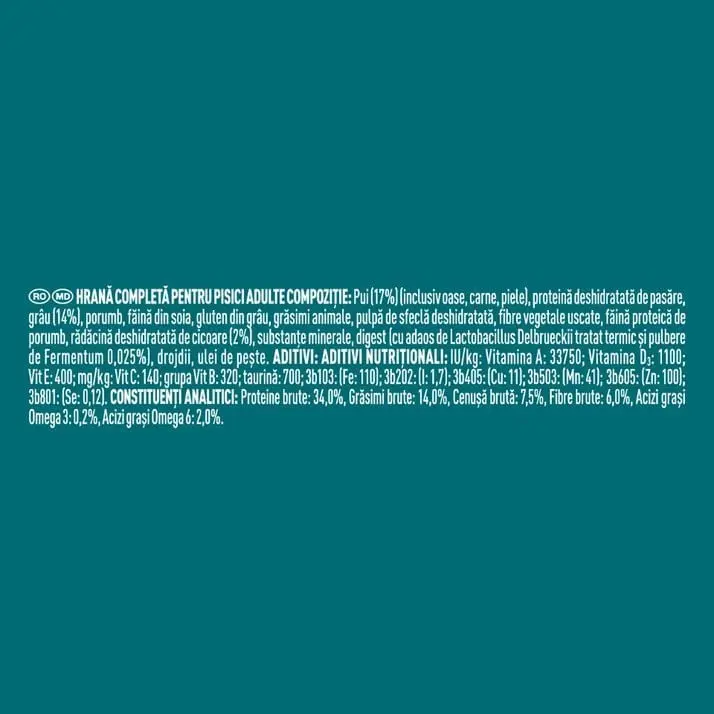 PURINA One Coat & Hairball, Pui, hrana uscata pisici, limitarea ghemurilor de blana, 800g - Image 5