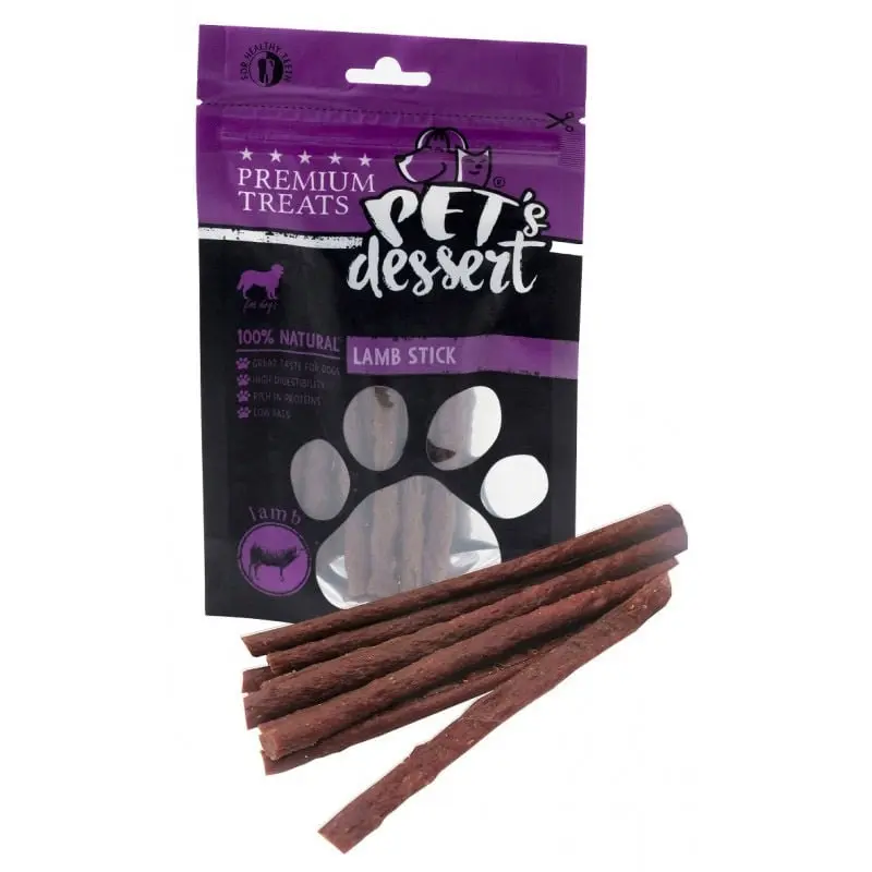 PET'S DESSERT Stick, XS-XL, Miel, punguta recompense fara cereale caini, 80g - Image 2