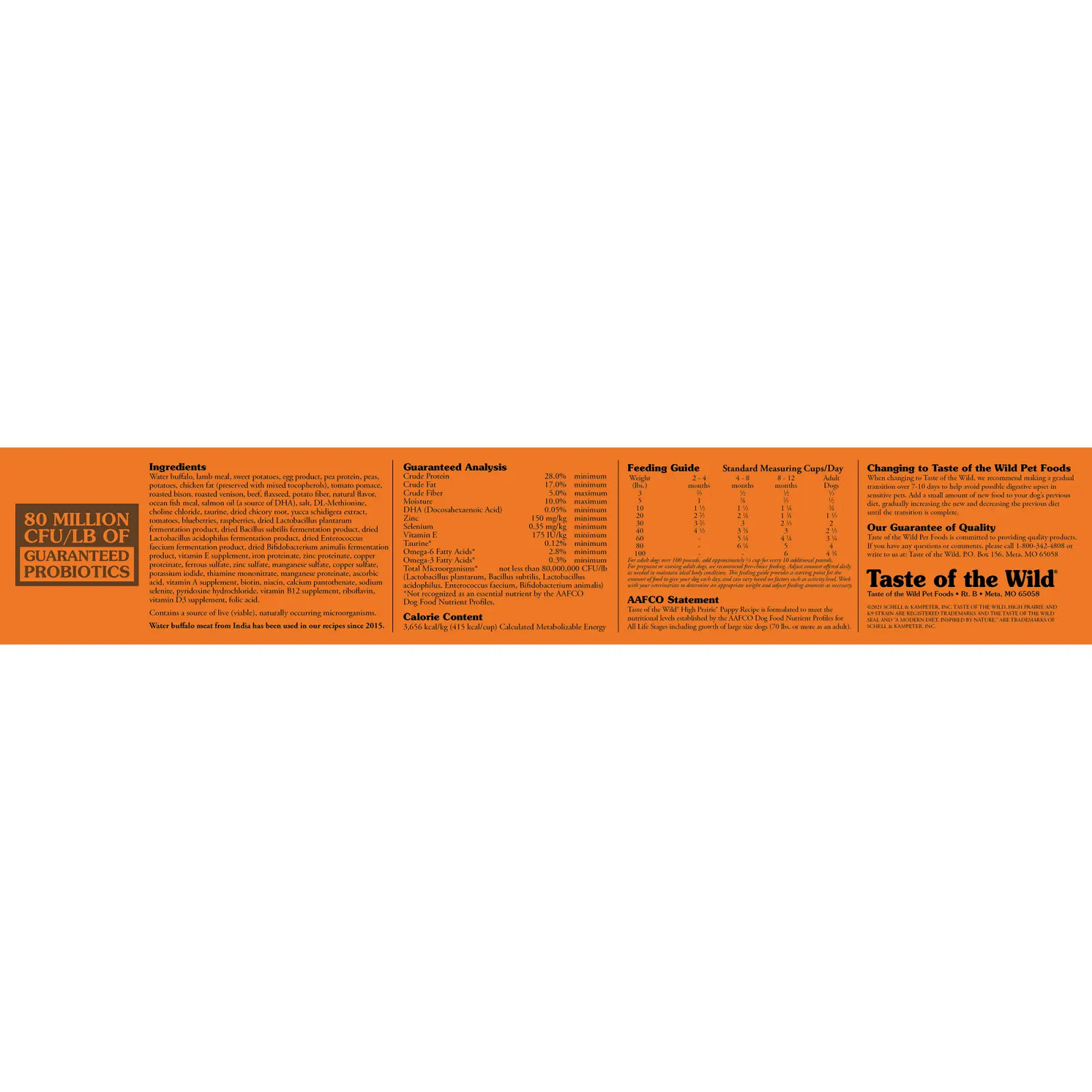TASTE OF THE WILD High Prairie Puppy, Bizon si Vanat, hrana uscata fara cereale caini junior, 12.2kg - Image 2