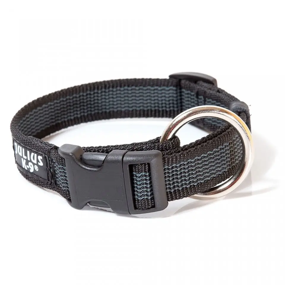 Zgarda IDC Julius K9, Din Nylon, 20 mm, Neagra - Image 3