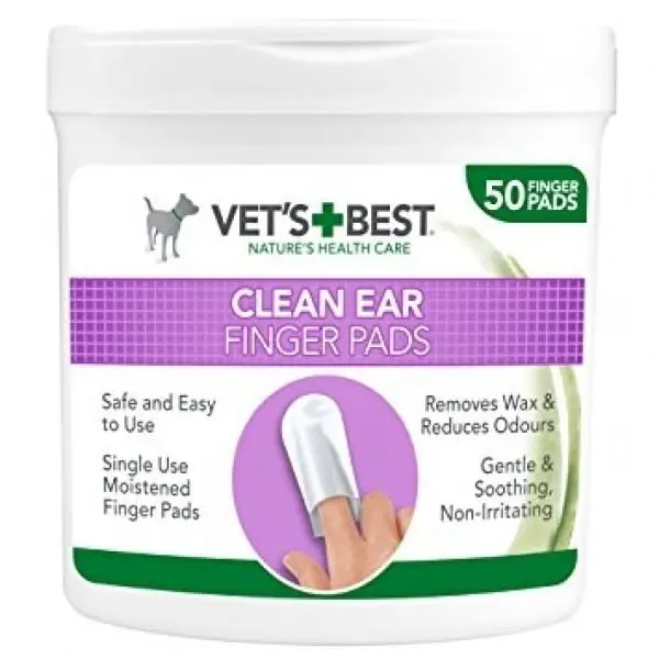 Vet's Best Ear Finger, servetele pentru igiena urechii, 50 buc - Image 2