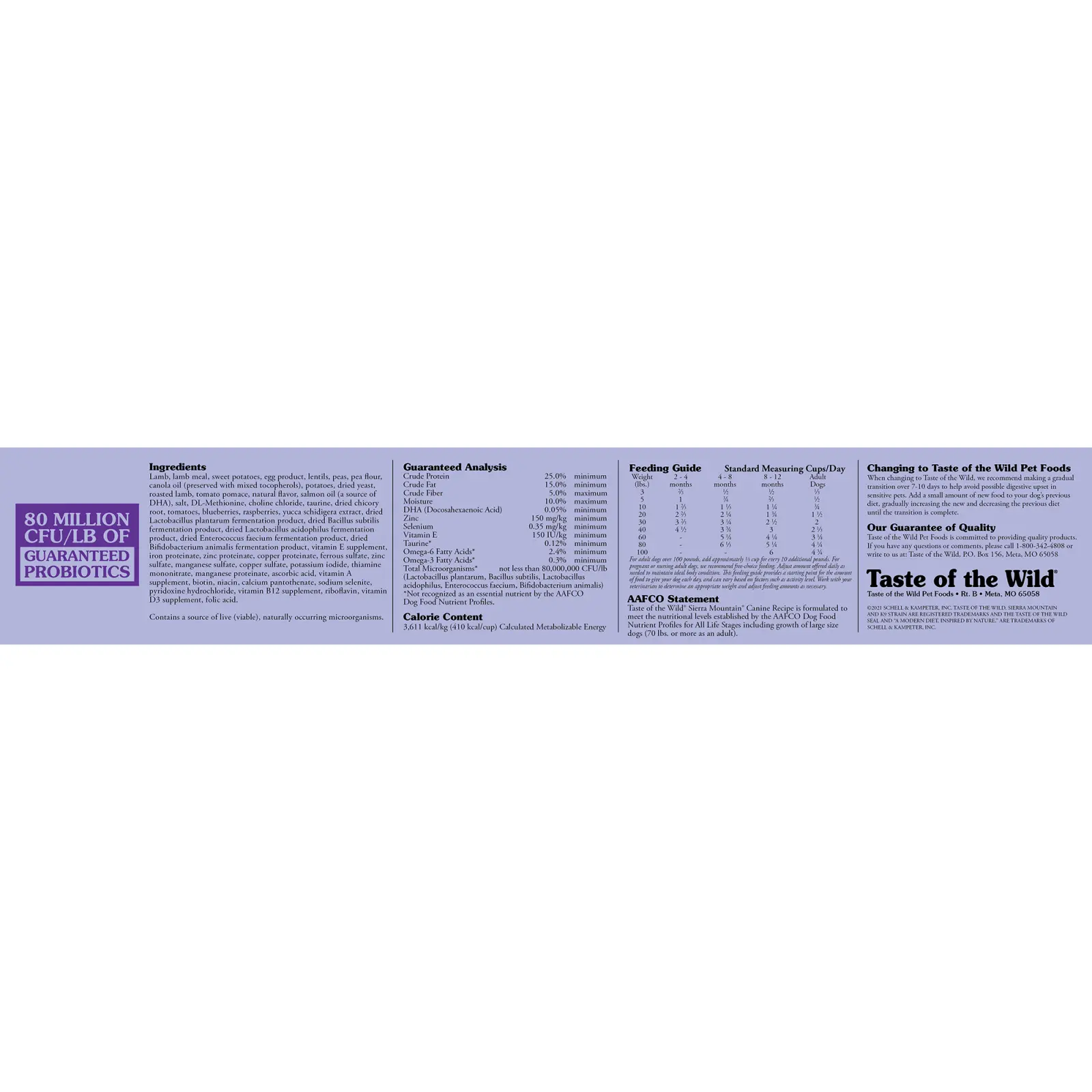 TASTE OF THE WILD Sierra Mountain, Miel, hrana uscata fara cereale caini, 12.2kg - Image 2
