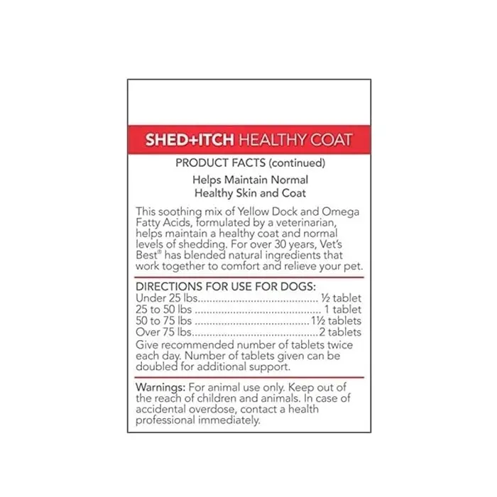 Vet's Best Supliment Nutritiv pentru Caini, Blanita Sanatoasa, 60 tablete - Image 6