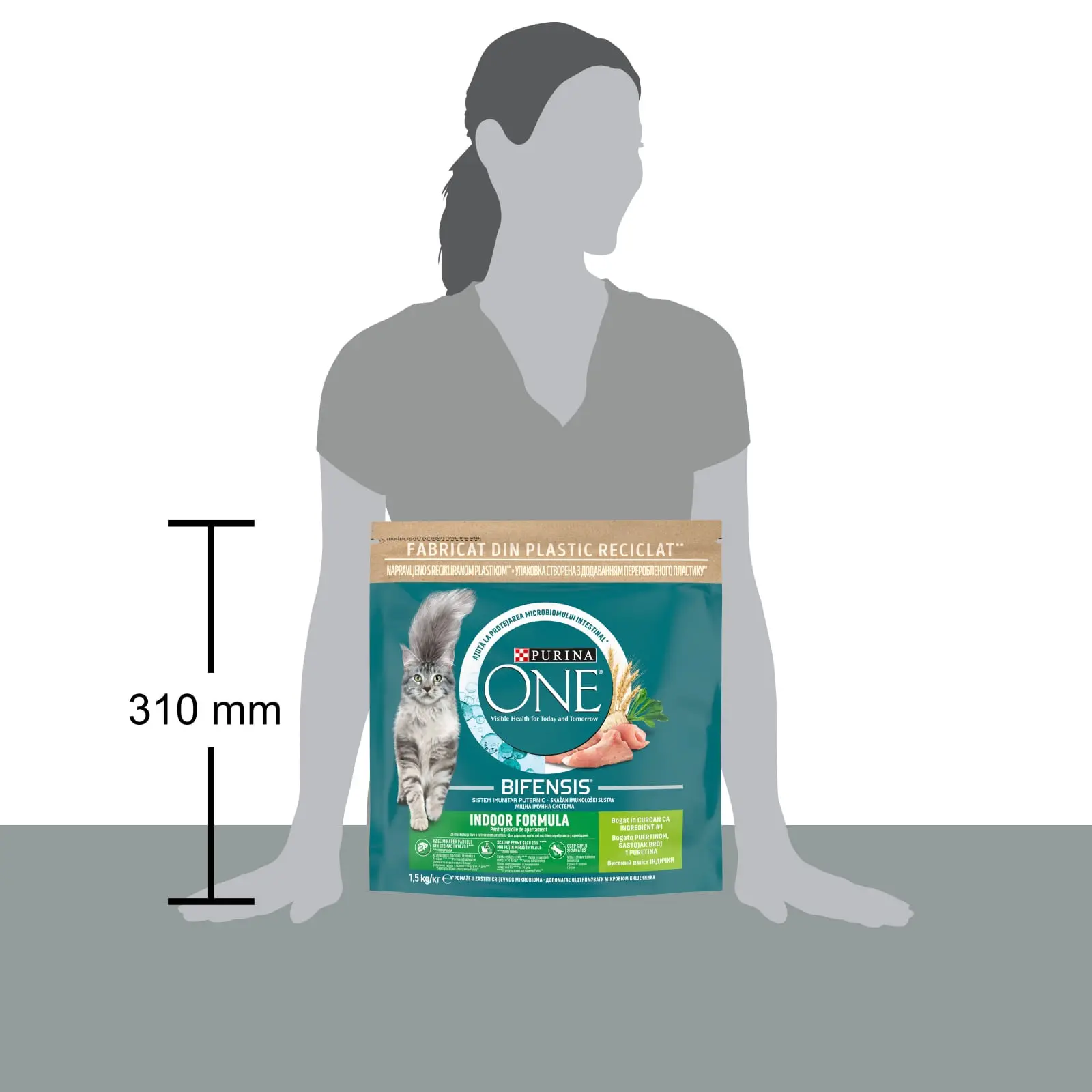 PURINA One Indoor, Curcan cu Cereale Integrale, hrana uscata pisici, 1.5kg - Image 4