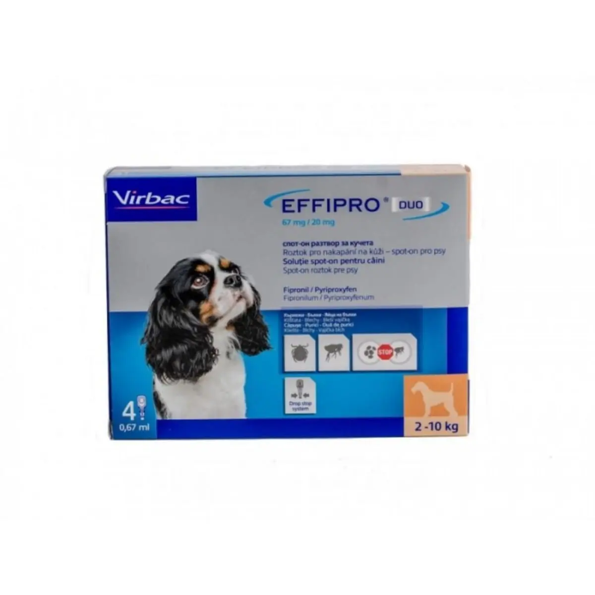EFFIPRO Duo SD, deparazitare externa caini, pipeta repelenta, XS-S(2 - 10kg), 4buc - Image 2