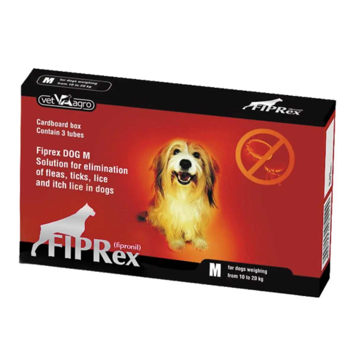 FIPREX, deparazitare externa caini, pipeta repelenta, M(10 - 20kg), 3buc