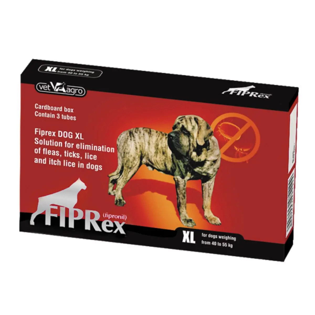 FIPREX, deparazitare externa caini, pipeta repelenta, XL(40 - 60kg), 3buc