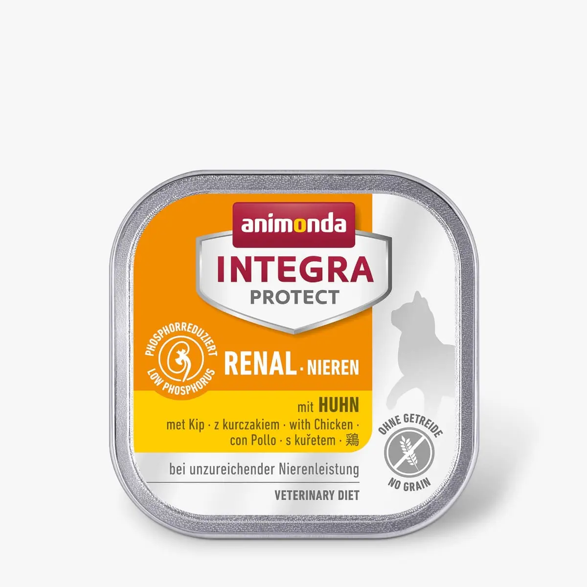 INTEGRA PROTECT Renal, Pui, dieta veterinara, tavita hrana umeda fara cereale pisici, sistem renal, (in aspic), 100g