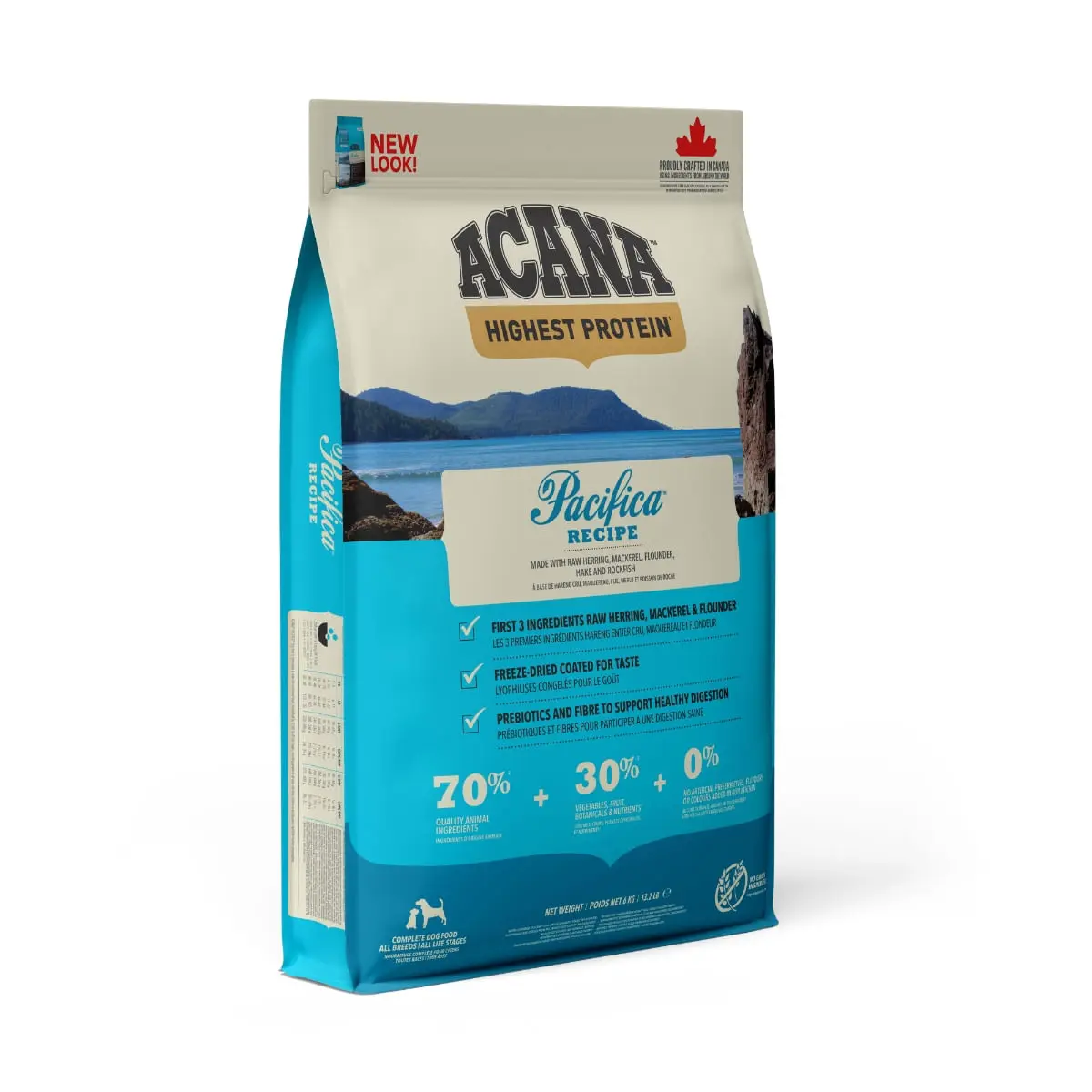 ACANA Highest Protein Pacifica, XS-XL, Hering si Macrou, hrana uscata fara cereale caini, 11.4kg - Image 3