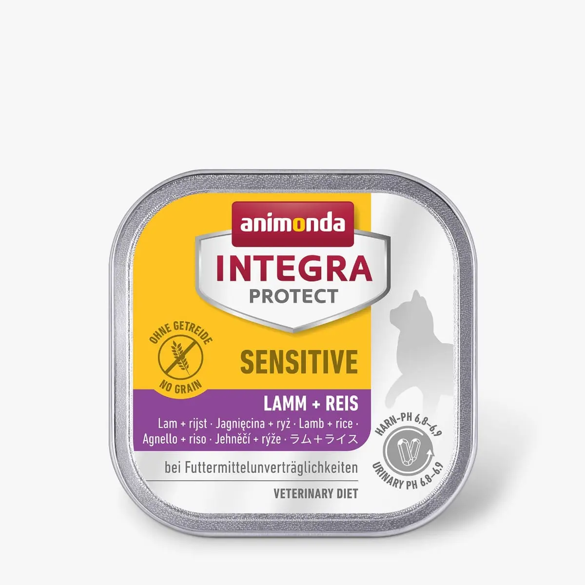 INTEGRA PROTECT Sensitive, Miel si Orez, dieta veterinara, tavita hrana umeda pisici, alergii, sistem digestiv, (in aspic), 100g