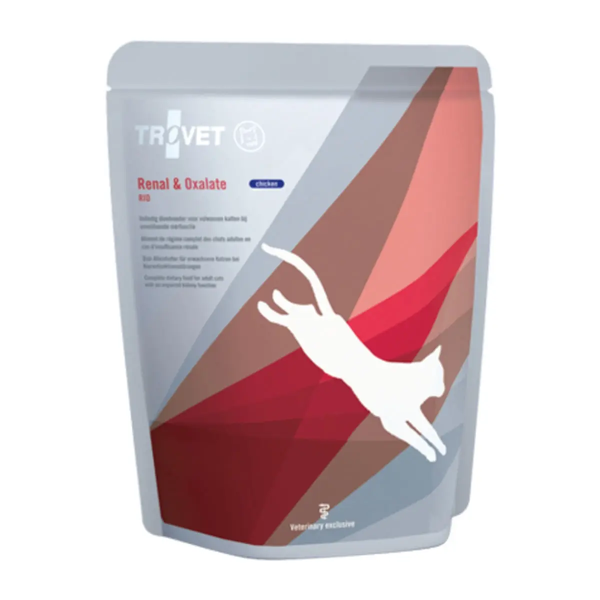 TROVET Cat Renal & Oxalate RID, dieta veterinara pisici, plic hrana umeda, afectiuni renale si urinare (oxalati), (pate), 85g - Image 2