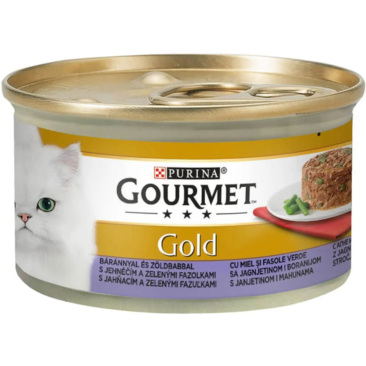 PURINA Gourmet Gold Savoury Cake, Miel cu Fasole verde, conserva hrana umeda pisici, (bucati de carne), 85g - Image 3