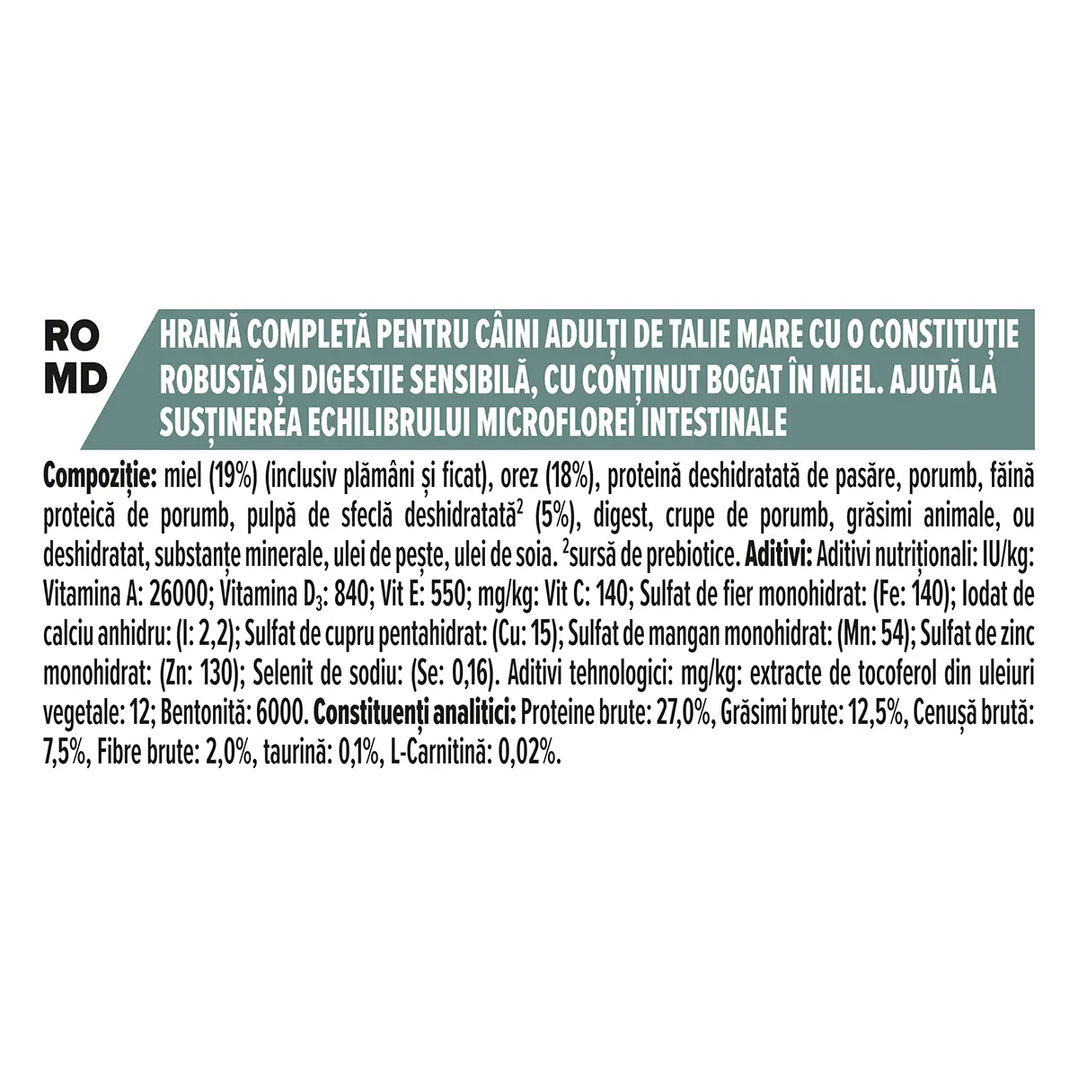 PURINA Pro Plan Robust Adult L Sensitive Digestion, Miel, hrana uscata caini, sensibilitati digestive, 14kg - Image 2